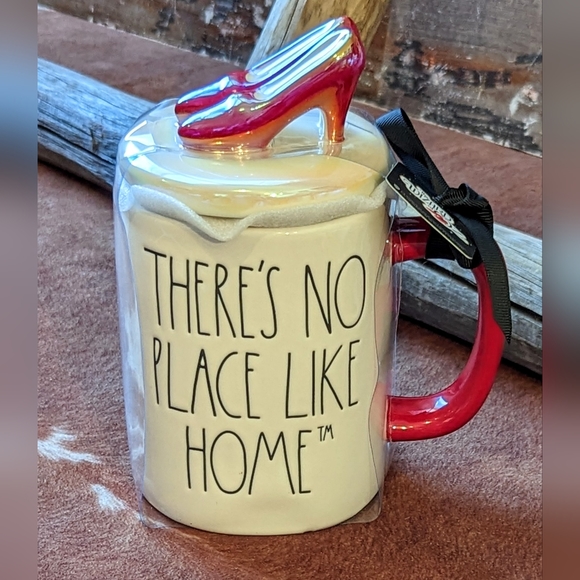 New Rae Dunn Artisan Collection By Magenta There's No Place Like Home Mug W Top - Picture 5 of 12